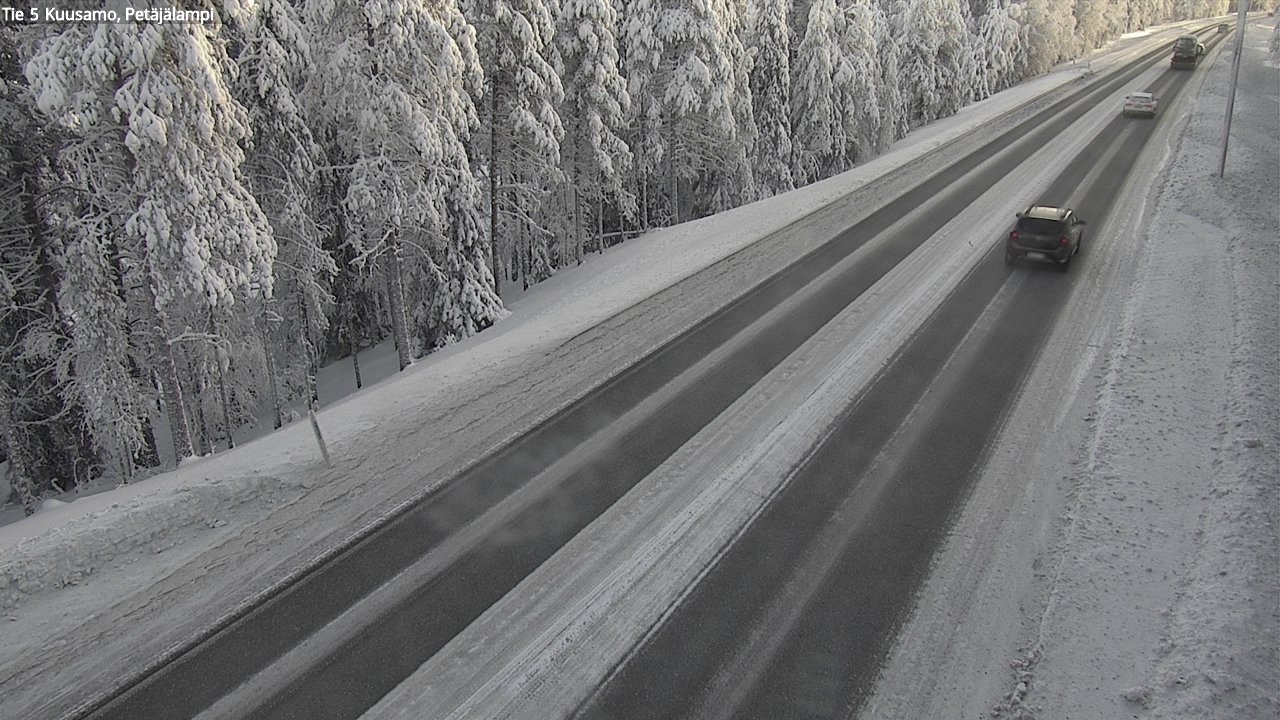 Kelikamerat Kuva Tie 5 Kuusamo, Petäjälampi, Kuusamo, Pohjois-Pohjanmaa