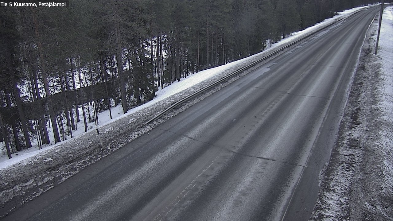 Weather Camera Image Road 5 Kuusamo, Petäjälampi, Kuusamo, Pohjois-Pohjanmaa