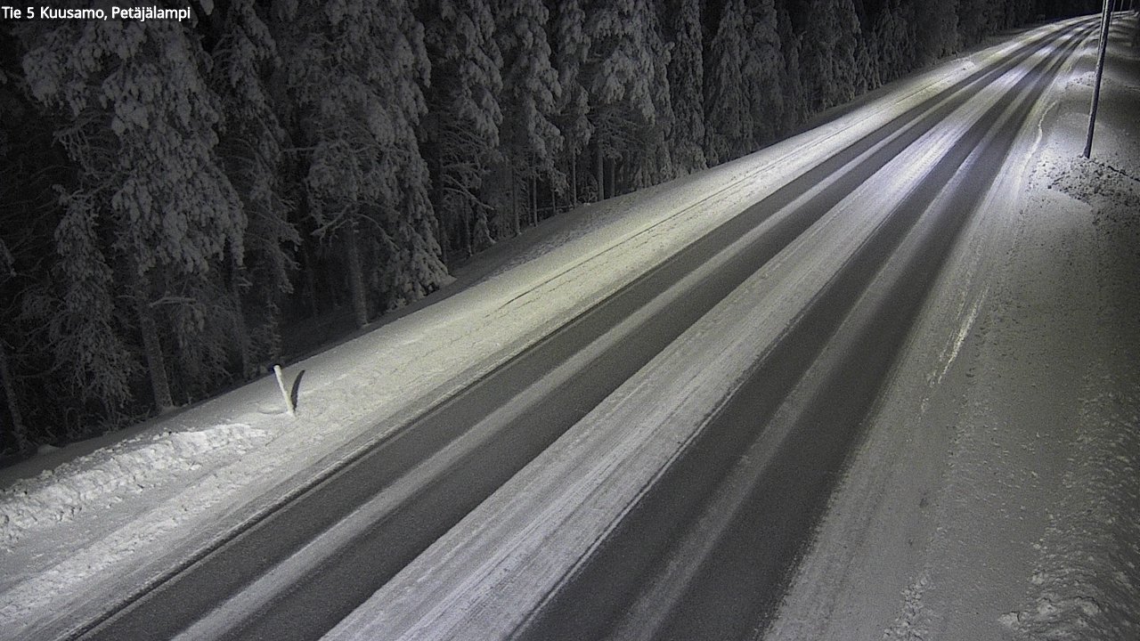 Kelikamerat Kuva Tie 5 Kuusamo, Petäjälampi, Kuusamo, Pohjois-Pohjanmaa