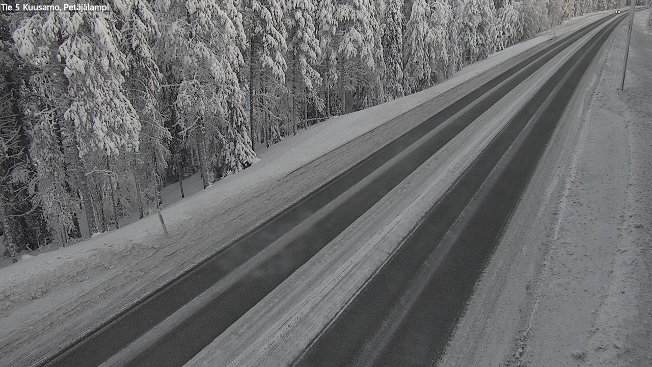 Weather Camera Image Road 5 Kuusamo, Petäjälampi, Kuusamo, Pohjois-Pohjanmaa