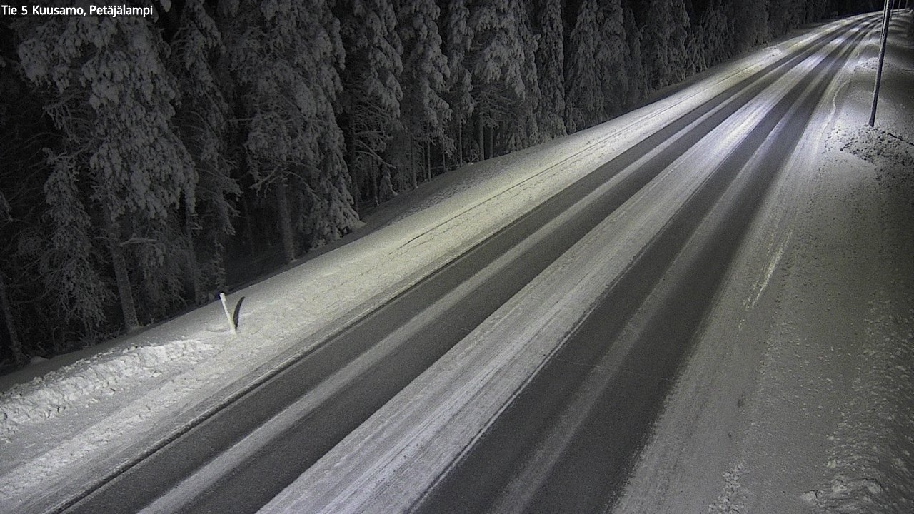 Kelikamerat Kuva Tie 5 Kuusamo, Petäjälampi, Kuusamo, Pohjois-Pohjanmaa