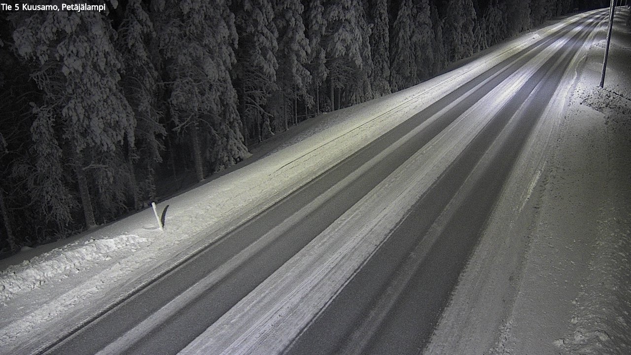 Weather Camera Image Road 5 Kuusamo, Petäjälampi, Kuusamo, Pohjois-Pohjanmaa