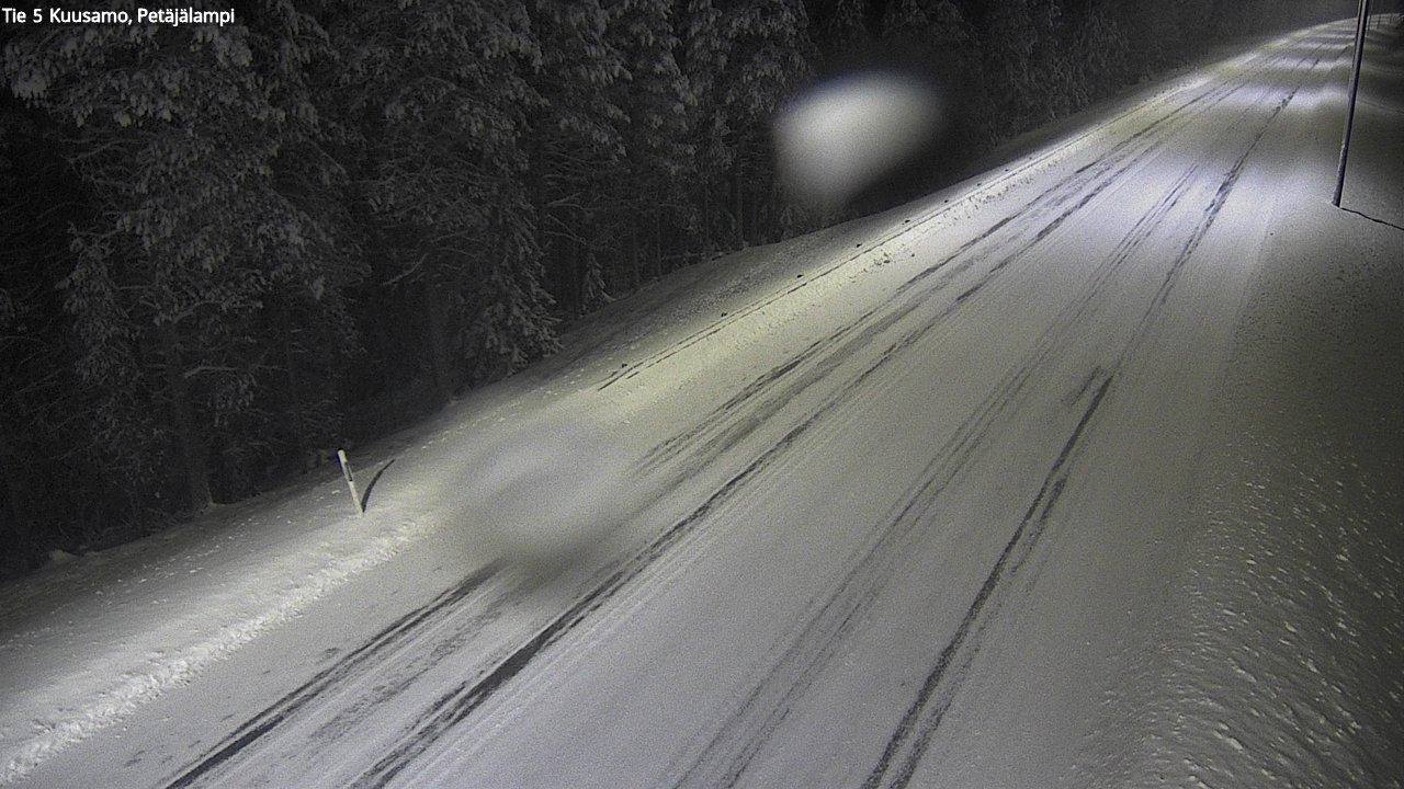 Weather Camera Image Väg 5 Kuusamo, Petäjälampi, Kuusamo, Pohjois-Pohjanmaa