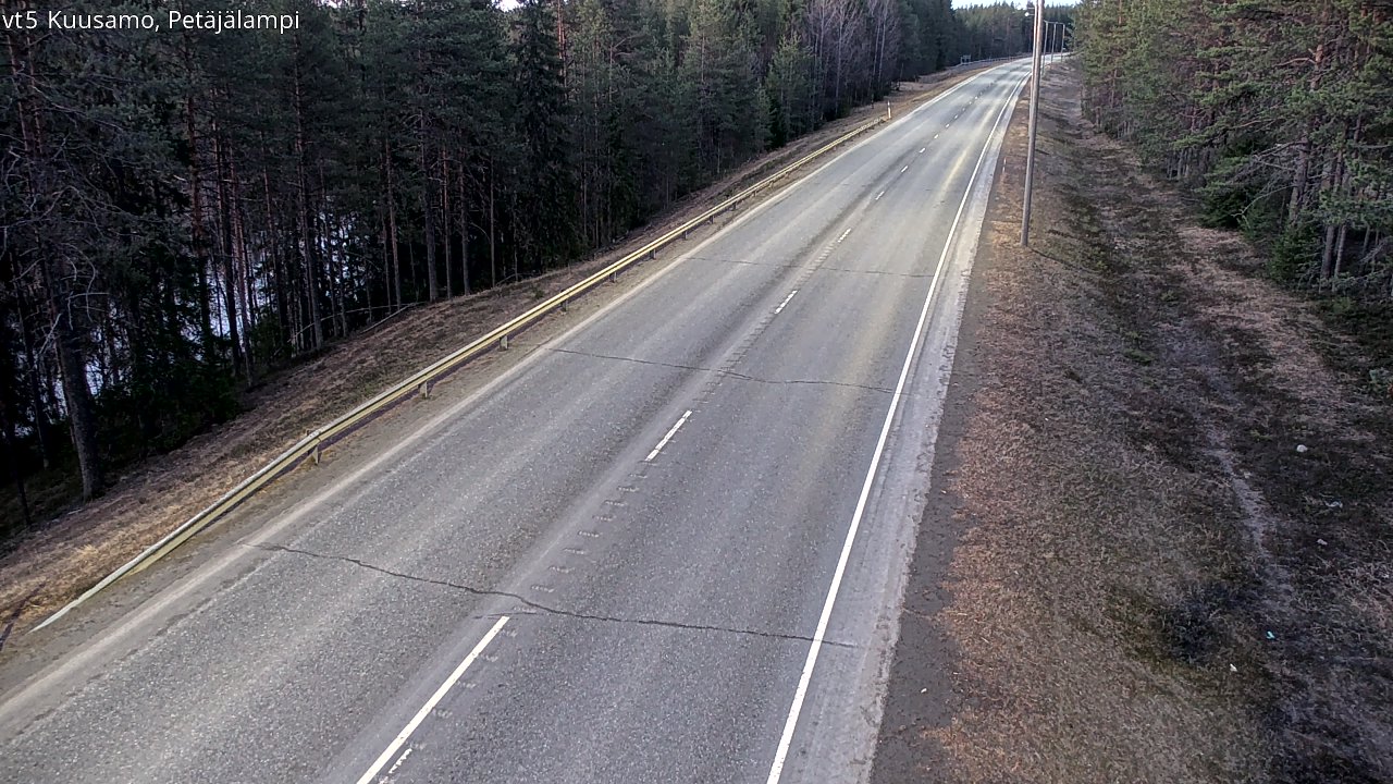 Weather Camera Image Väg 5 Kuusamo, Petäjälampi, Kuusamo, Pohjois-Pohjanmaa