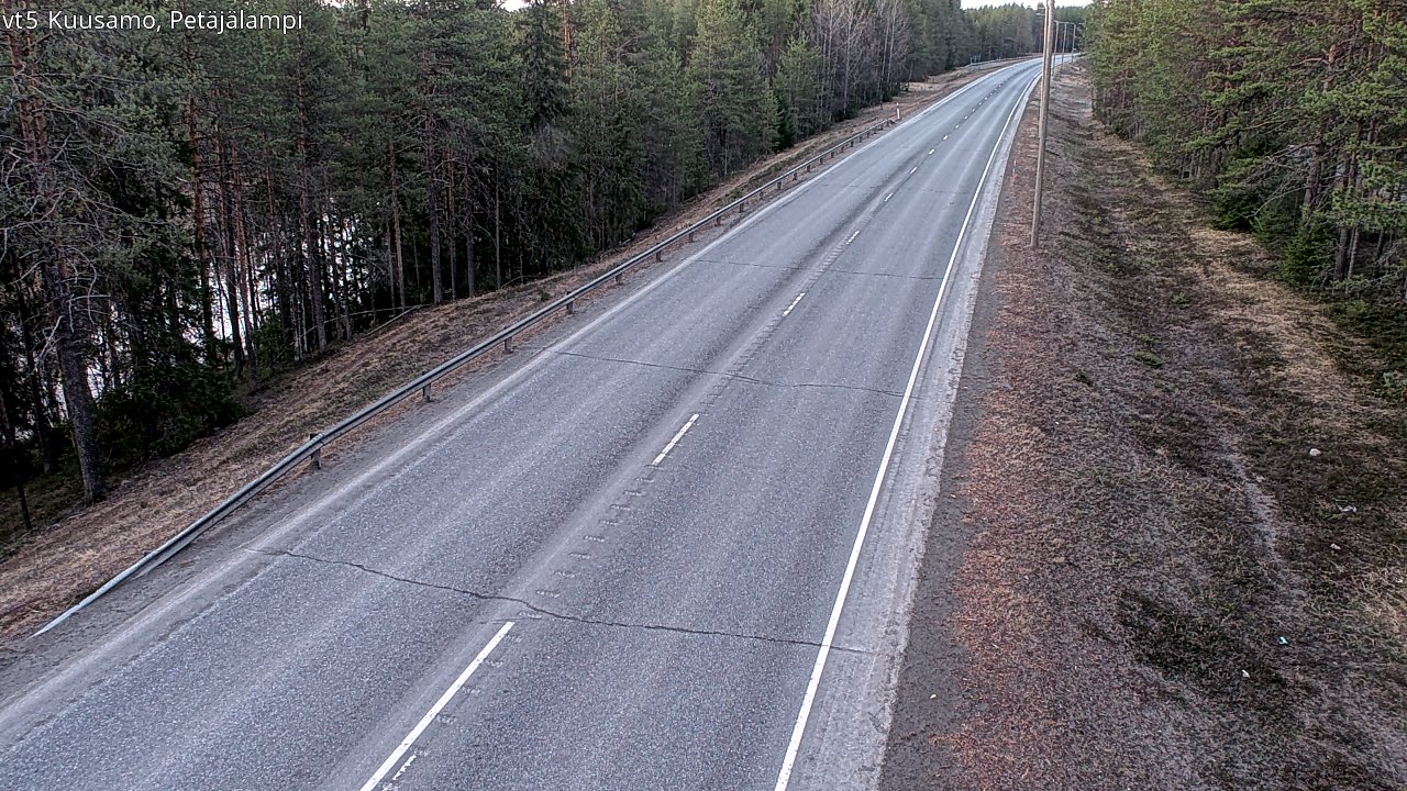 Weather Camera Image Road 5 Kuusamo, Petäjälampi, Kuusamo, Pohjois-Pohjanmaa