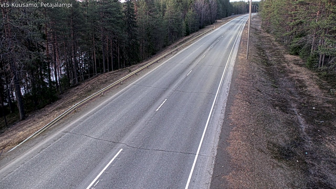 Weather Camera Image Väg 5 Kuusamo, Petäjälampi, Kuusamo, Pohjois-Pohjanmaa
