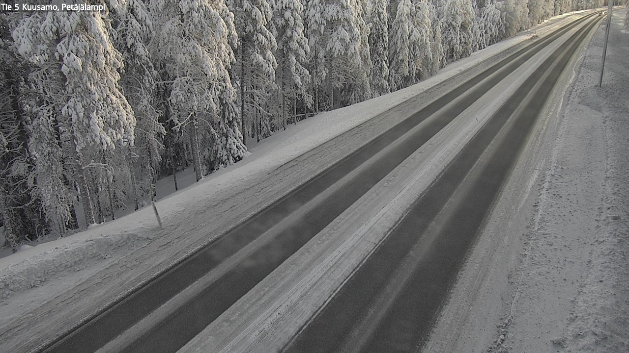 Kelikamerat Kuva Tie 5 Kuusamo, Petäjälampi, Kuusamo, Pohjois-Pohjanmaa