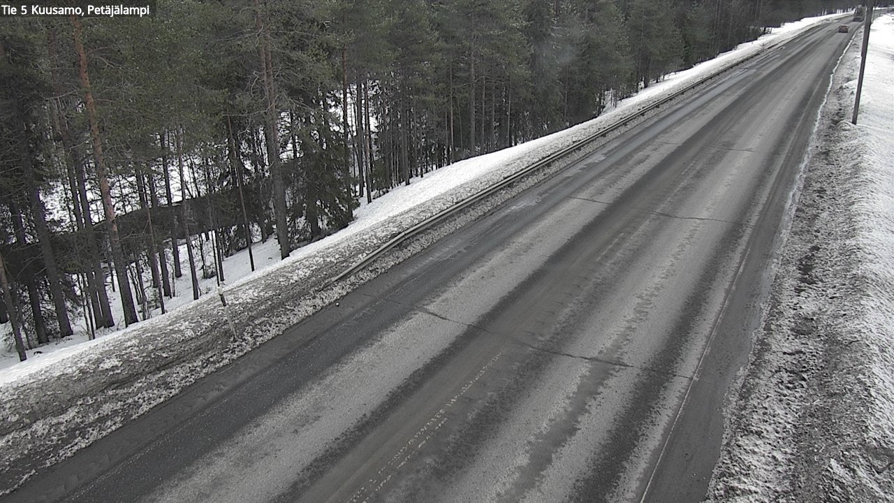 Weather Camera Image Väg 5 Kuusamo, Petäjälampi, Kuusamo, Pohjois-Pohjanmaa