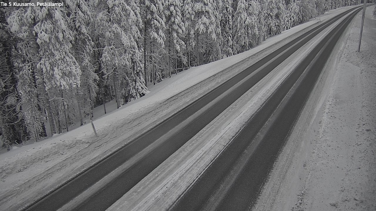 Kelikamerat Kuva Tie 5 Kuusamo, Petäjälampi, Kuusamo, Pohjois-Pohjanmaa