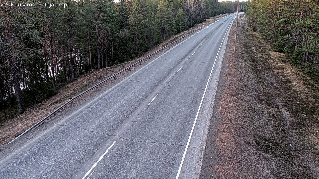 Weather Camera Image Road 5 Kuusamo, Petäjälampi, Kuusamo, Pohjois-Pohjanmaa