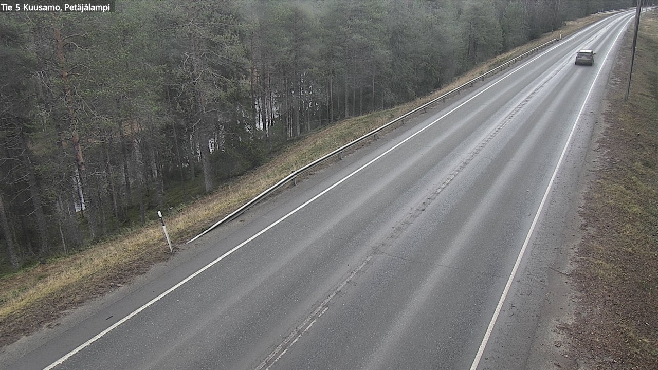 Weather Camera Image Väg 5 Kuusamo, Petäjälampi, Kuusamo, Pohjois-Pohjanmaa