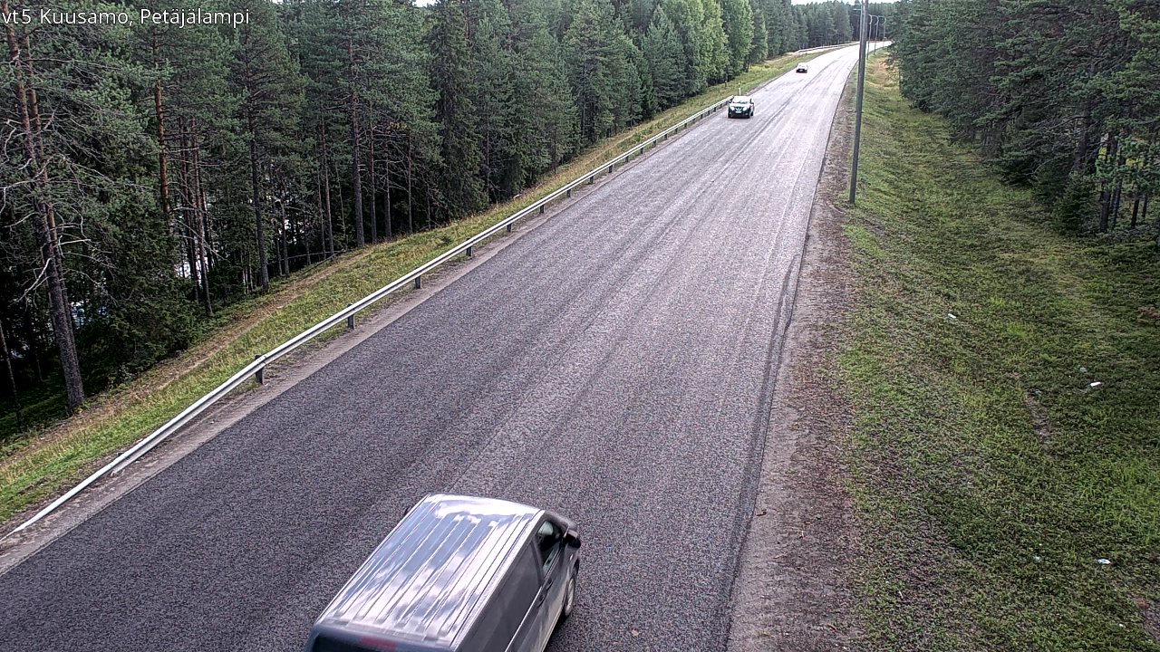 Weather Camera Image Väg 5 Kuusamo, Petäjälampi, Kuusamo, Pohjois-Pohjanmaa