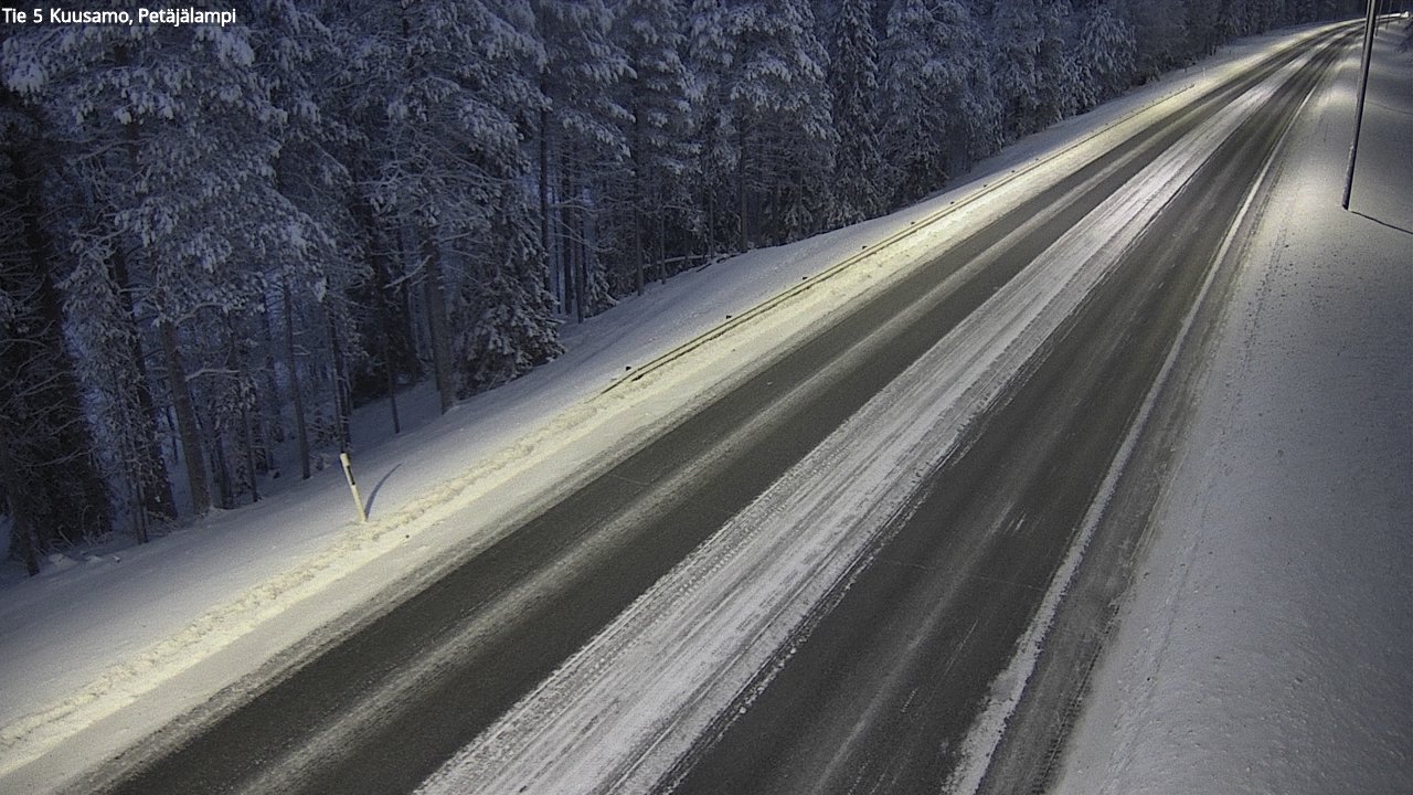 Weather Camera Image Väg 5 Kuusamo, Petäjälampi, Kuusamo, Pohjois-Pohjanmaa