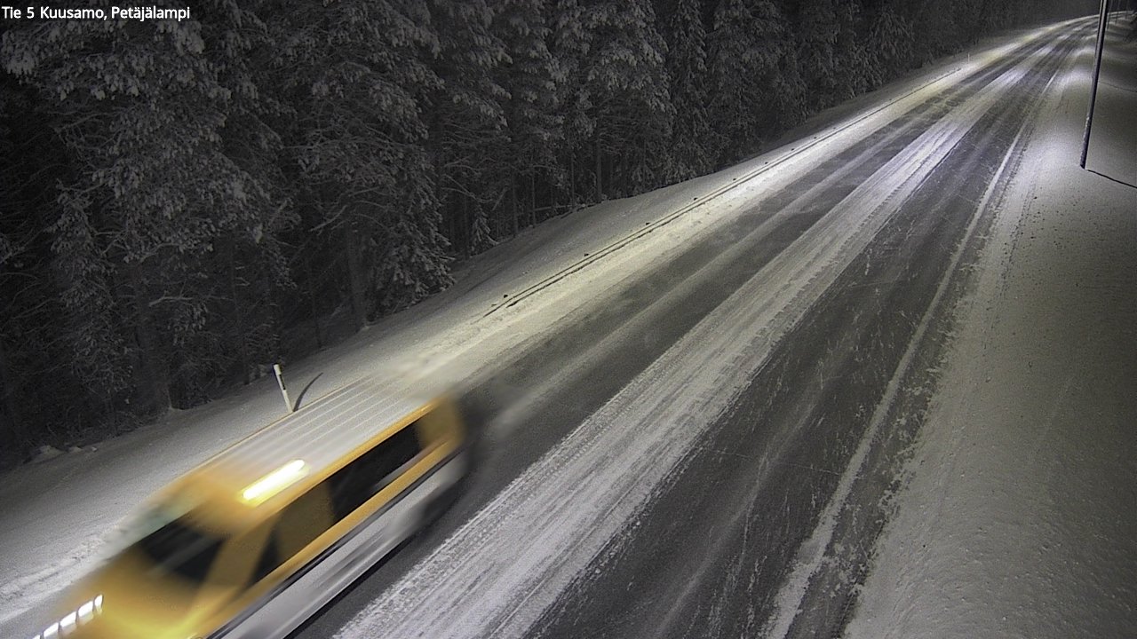 Weather Camera Image Väg 5 Kuusamo, Petäjälampi, Kuusamo, Pohjois-Pohjanmaa