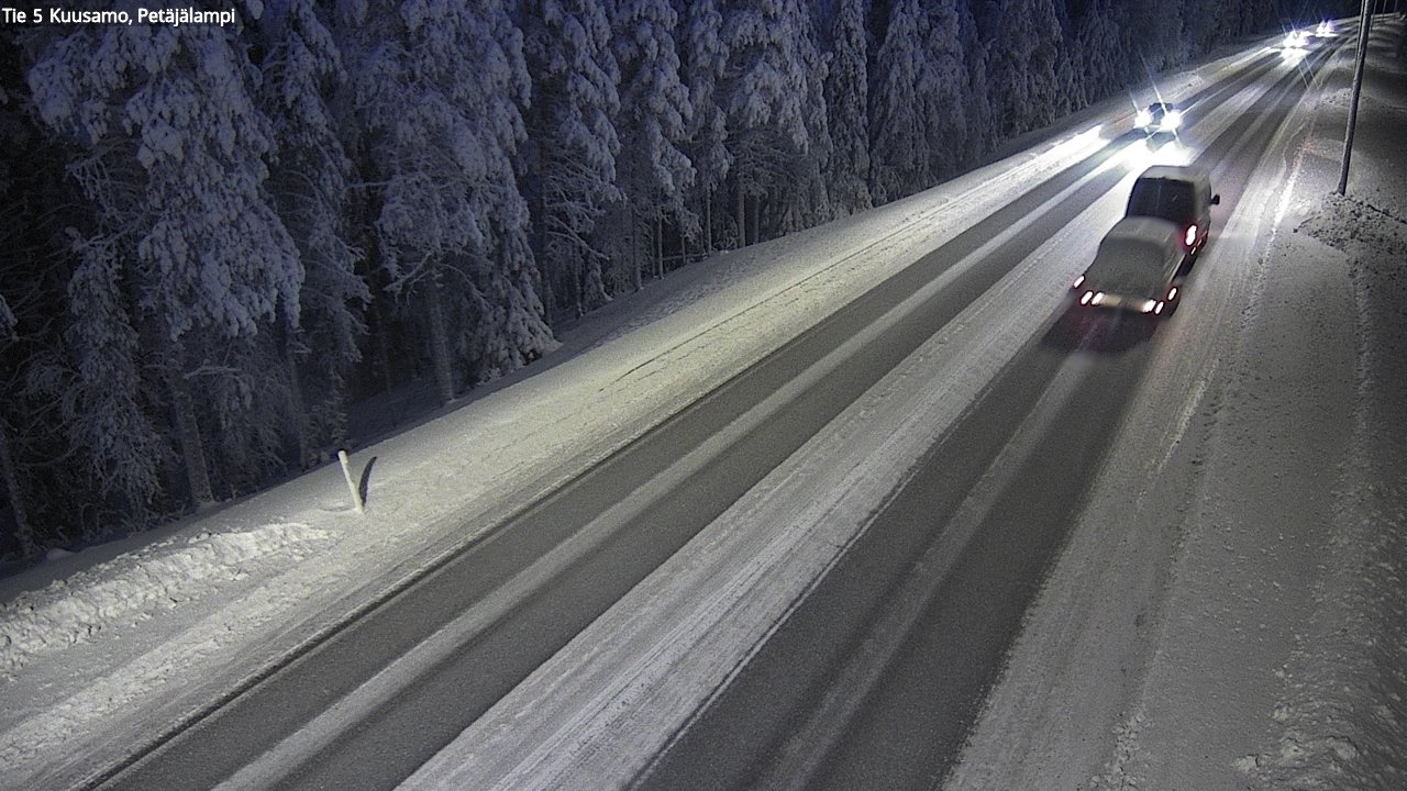 Weather Camera Image Road 5 Kuusamo, Petäjälampi, Kuusamo, Pohjois-Pohjanmaa