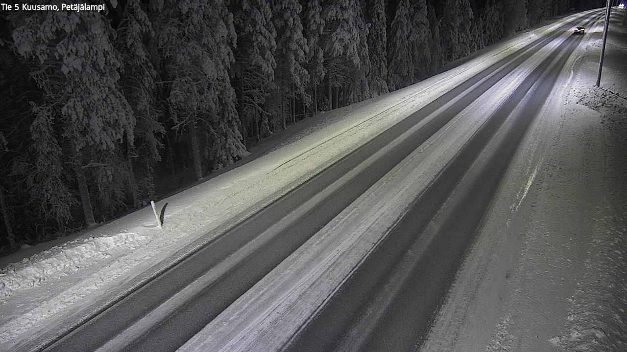 Kelikamerat Kuva Tie 5 Kuusamo, Petäjälampi, Kuusamo, Pohjois-Pohjanmaa