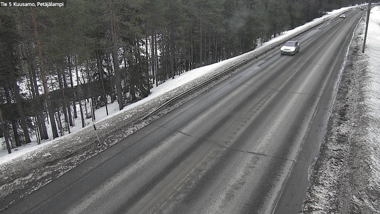 Weather Camera Image Väg 5 Kuusamo, Petäjälampi, Kuusamo, Pohjois-Pohjanmaa