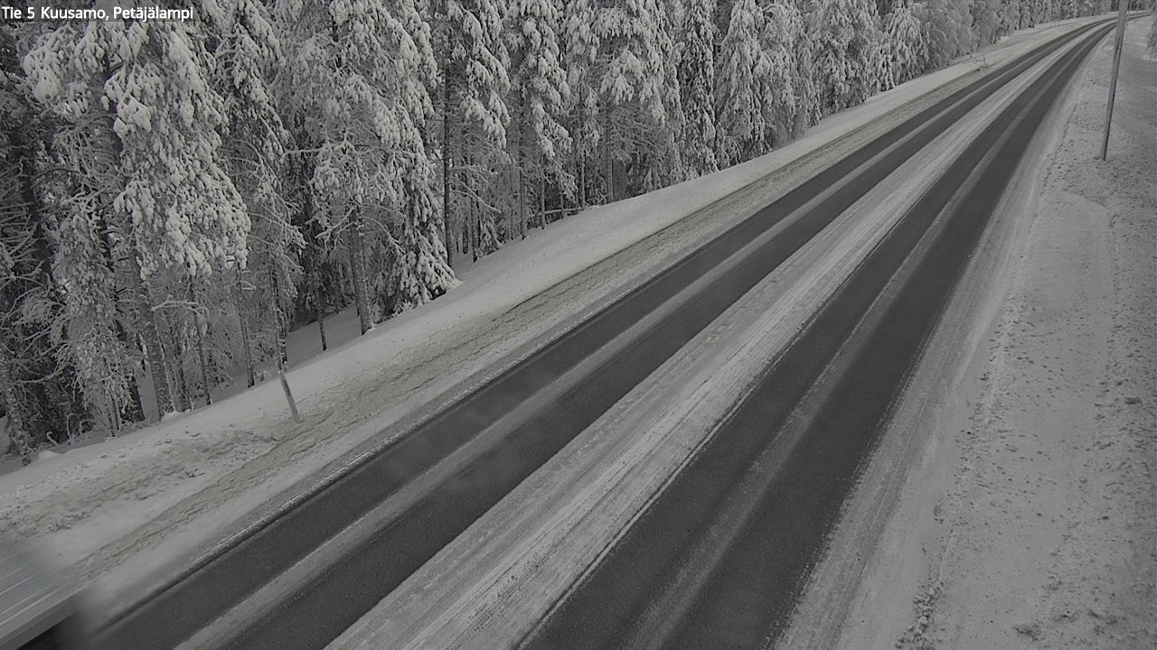 Kelikamerat Kuva Tie 5 Kuusamo, Petäjälampi, Kuusamo, Pohjois-Pohjanmaa