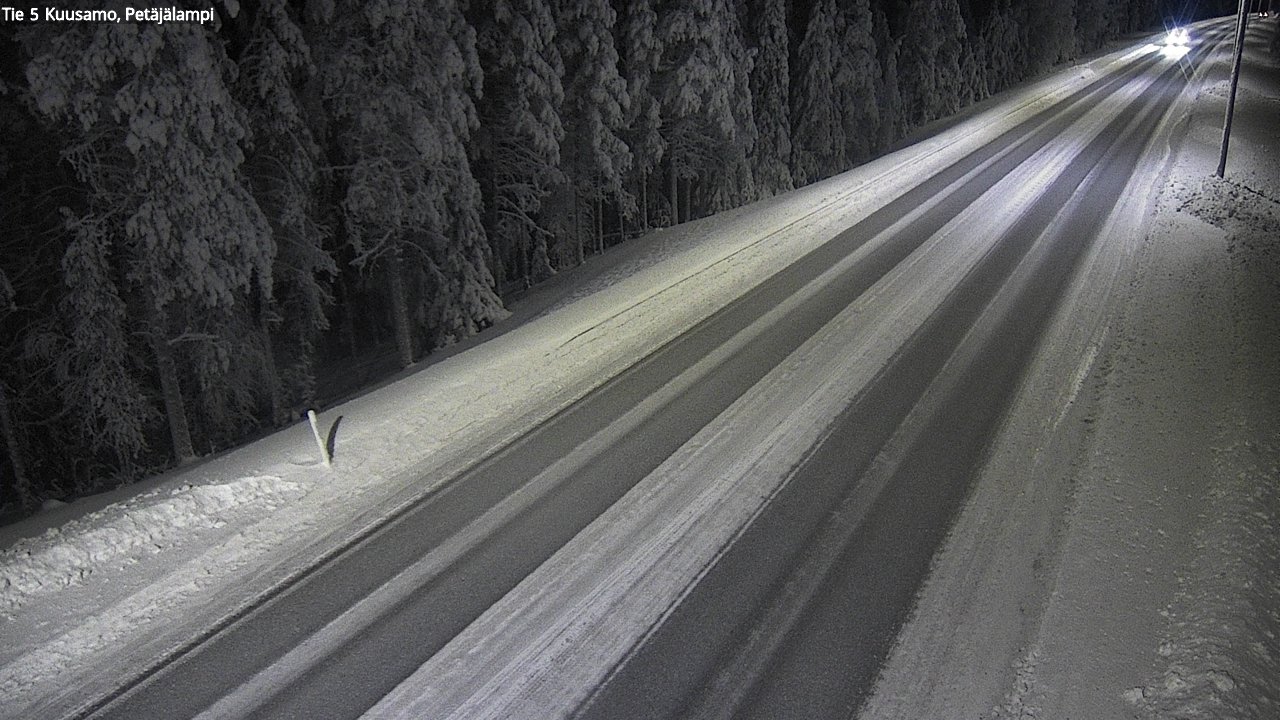 Weather Camera Image Road 5 Kuusamo, Petäjälampi, Kuusamo, Pohjois-Pohjanmaa