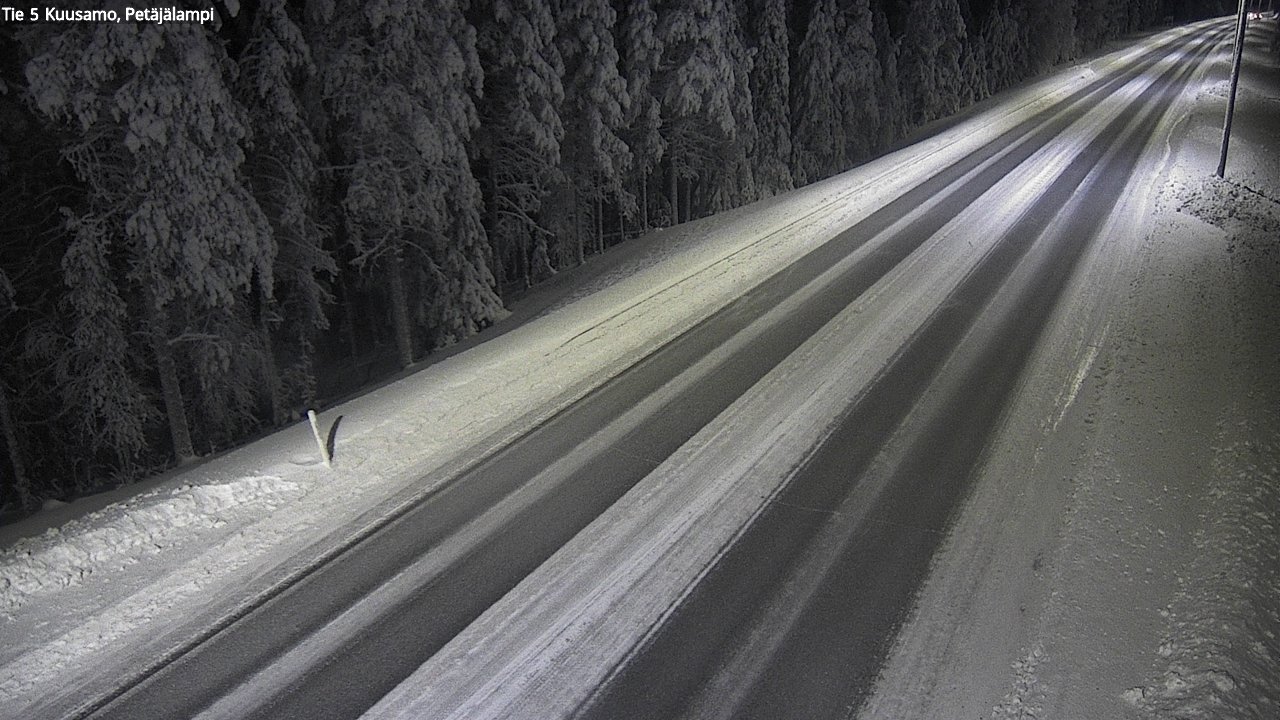 Kelikamerat Kuva Tie 5 Kuusamo, Petäjälampi, Kuusamo, Pohjois-Pohjanmaa