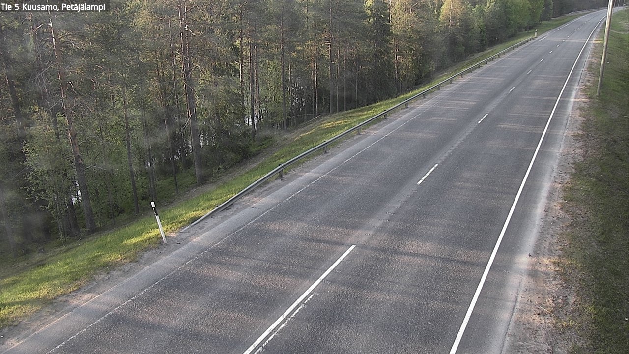 Weather Camera Image Väg 5 Kuusamo, Petäjälampi, Kuusamo, Pohjois-Pohjanmaa