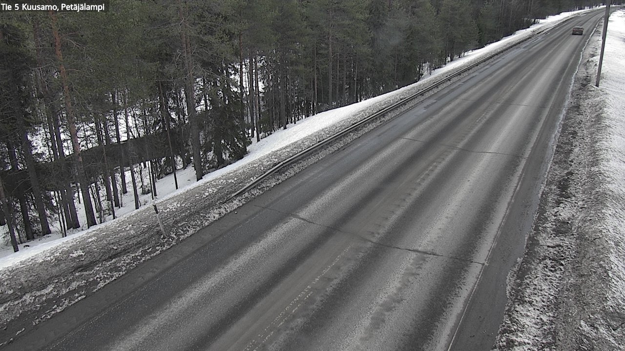 Weather Camera Image Väg 5 Kuusamo, Petäjälampi, Kuusamo, Pohjois-Pohjanmaa