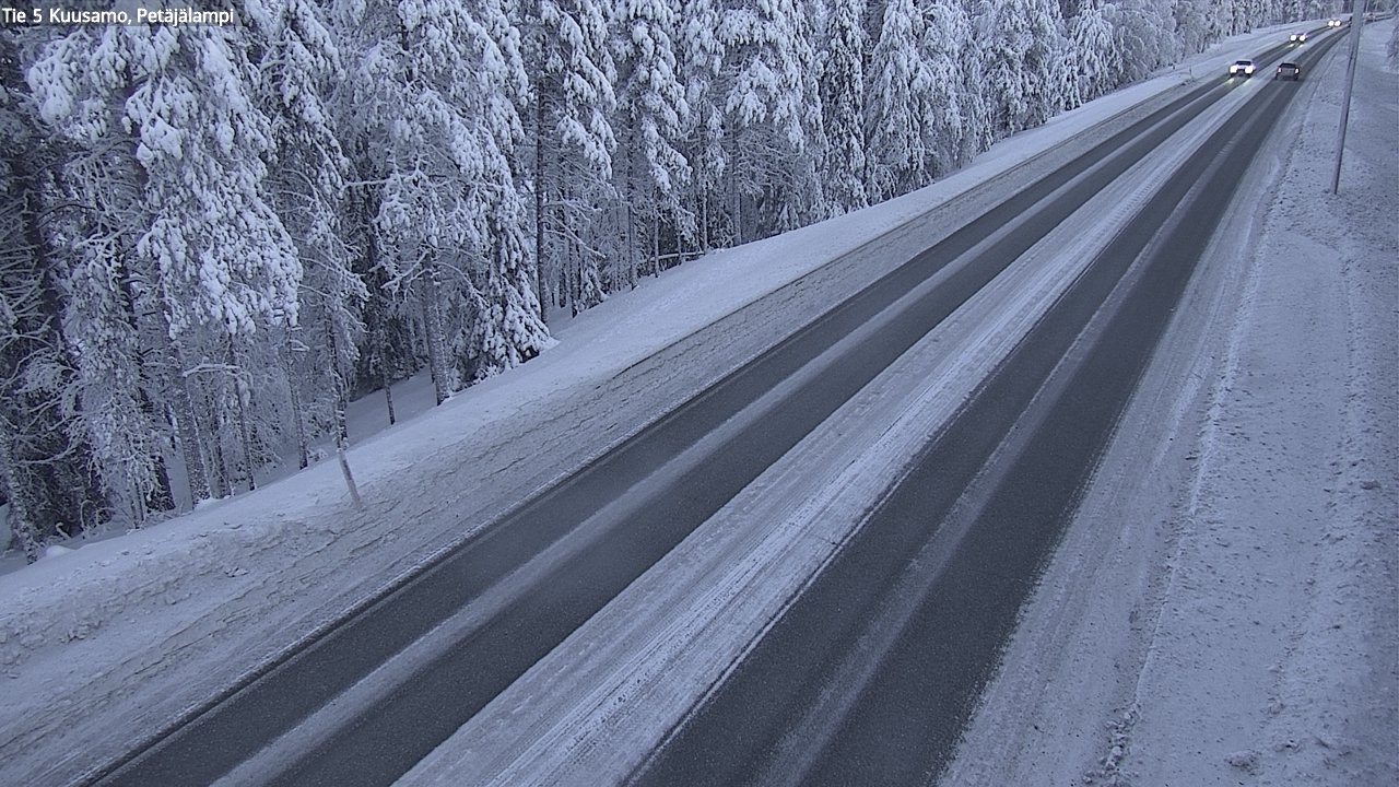 Weather Camera Image Road 5 Kuusamo, Petäjälampi, Kuusamo, Pohjois-Pohjanmaa