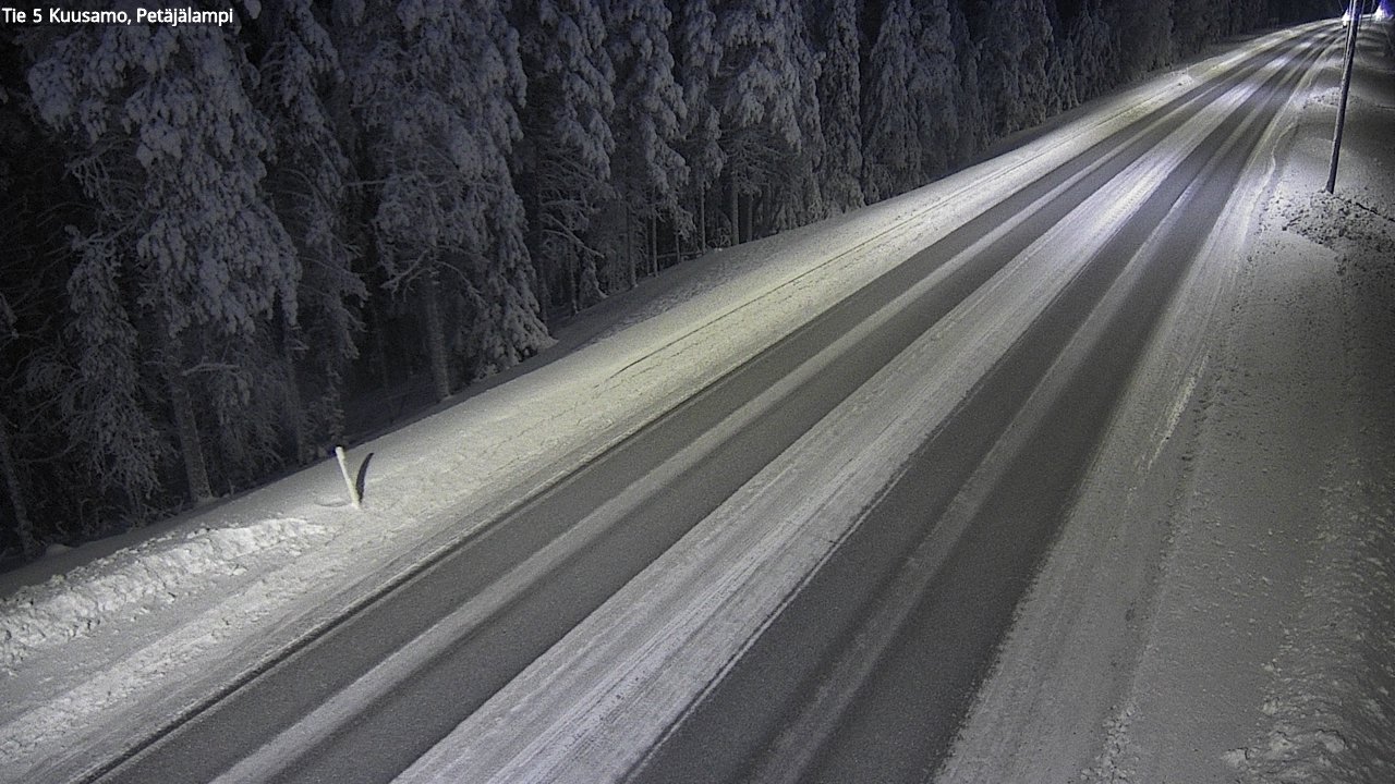 Weather Camera Image Road 5 Kuusamo, Petäjälampi, Kuusamo, Pohjois-Pohjanmaa