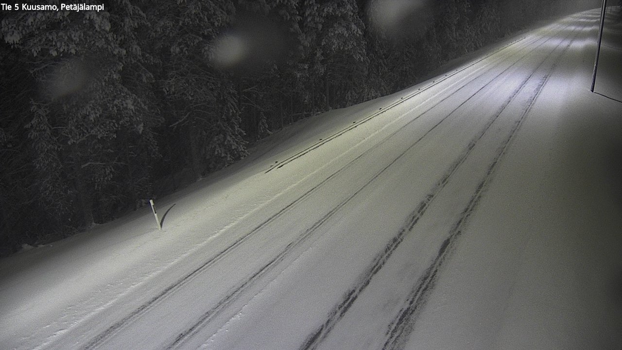 Weather Camera Image Väg 5 Kuusamo, Petäjälampi, Kuusamo, Pohjois-Pohjanmaa