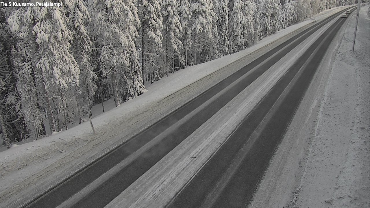 Weather Camera Image Road 5 Kuusamo, Petäjälampi, Kuusamo, Pohjois-Pohjanmaa
