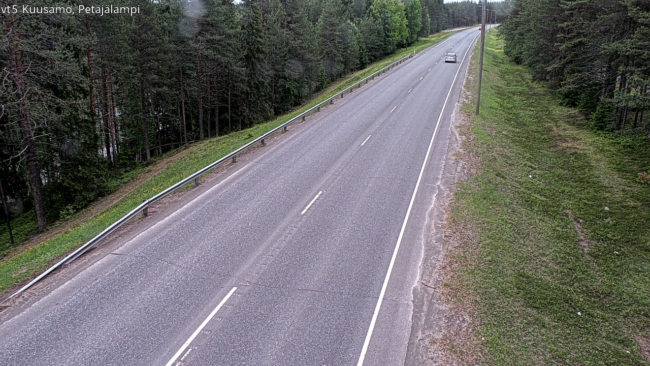 Weather Camera Image Road 5 Kuusamo, Petäjälampi, Kuusamo, Pohjois-Pohjanmaa