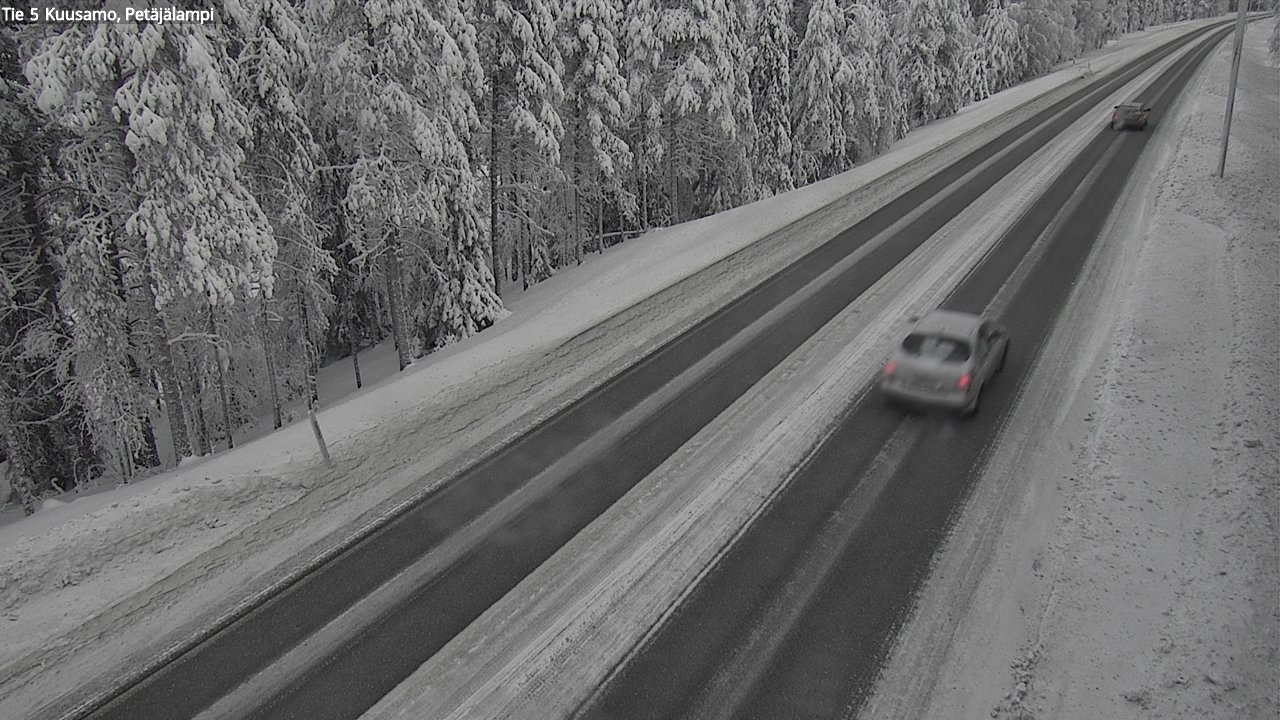 Kelikamerat Kuva Tie 5 Kuusamo, Petäjälampi, Kuusamo, Pohjois-Pohjanmaa