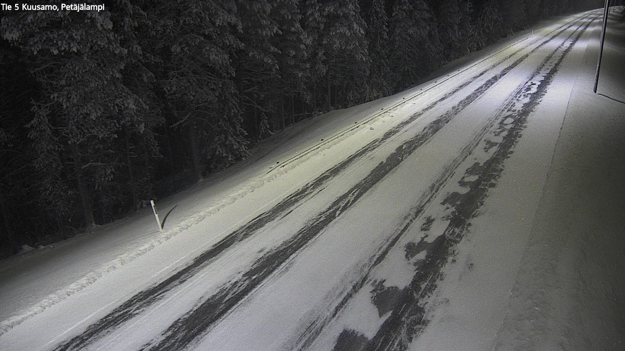 Kelikamerat Kuva Tie 5 Kuusamo, Petäjälampi, Kuusamo, Pohjois-Pohjanmaa