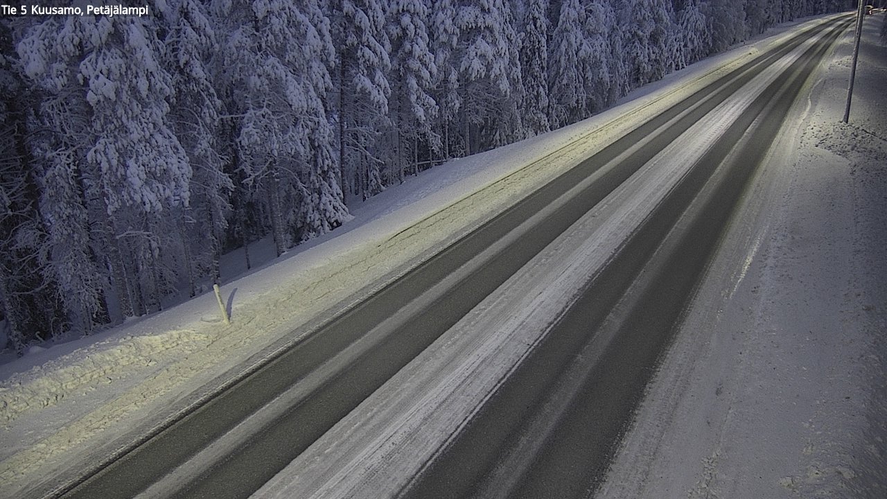 Kelikamerat Kuva Tie 5 Kuusamo, Petäjälampi, Kuusamo, Pohjois-Pohjanmaa