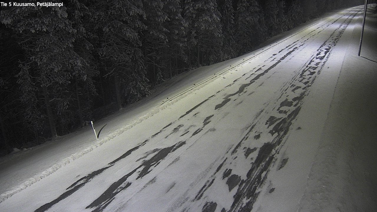 Kelikamerat Kuva Tie 5 Kuusamo, Petäjälampi, Kuusamo, Pohjois-Pohjanmaa