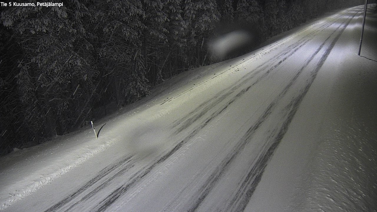 Weather Camera Image Väg 5 Kuusamo, Petäjälampi, Kuusamo, Pohjois-Pohjanmaa