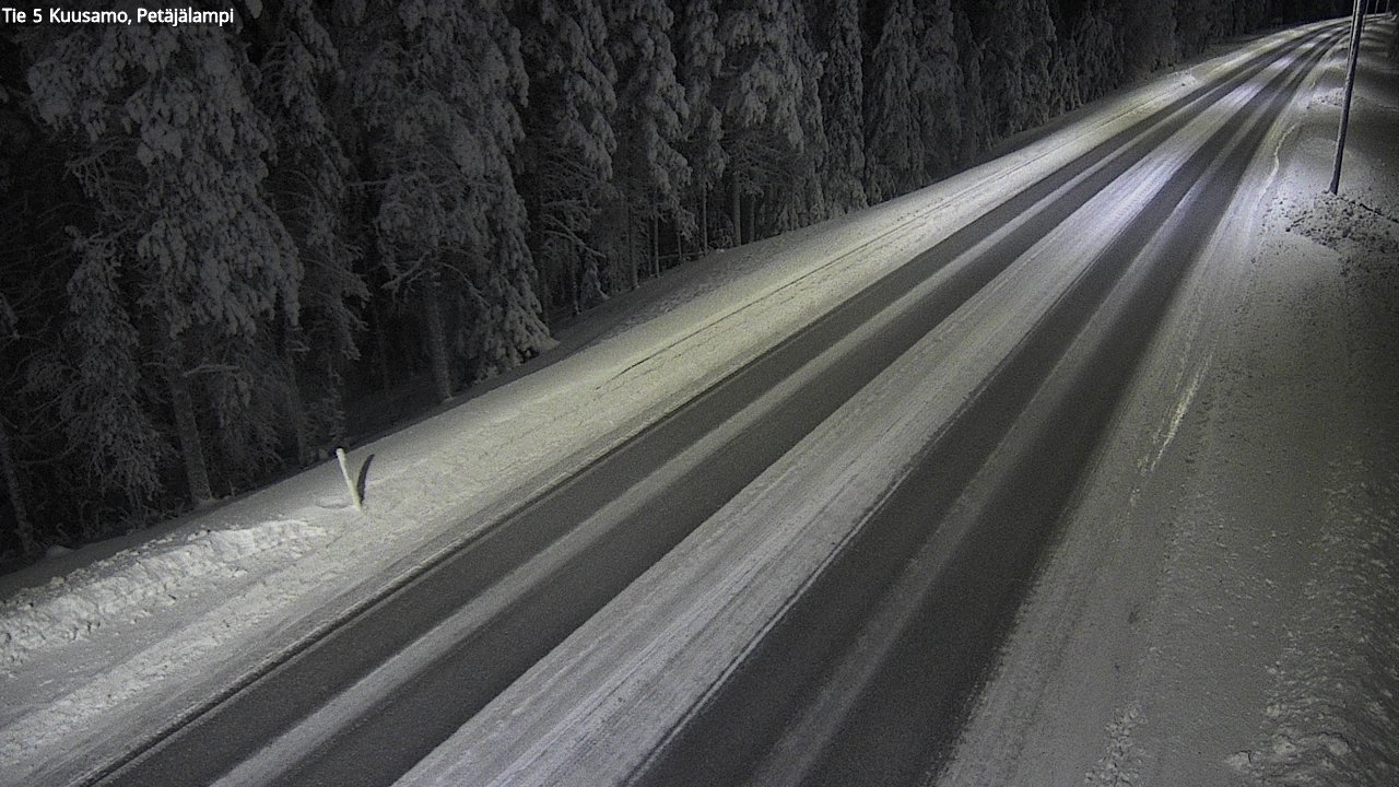 Kelikamerat Kuva Tie 5 Kuusamo, Petäjälampi, Kuusamo, Pohjois-Pohjanmaa