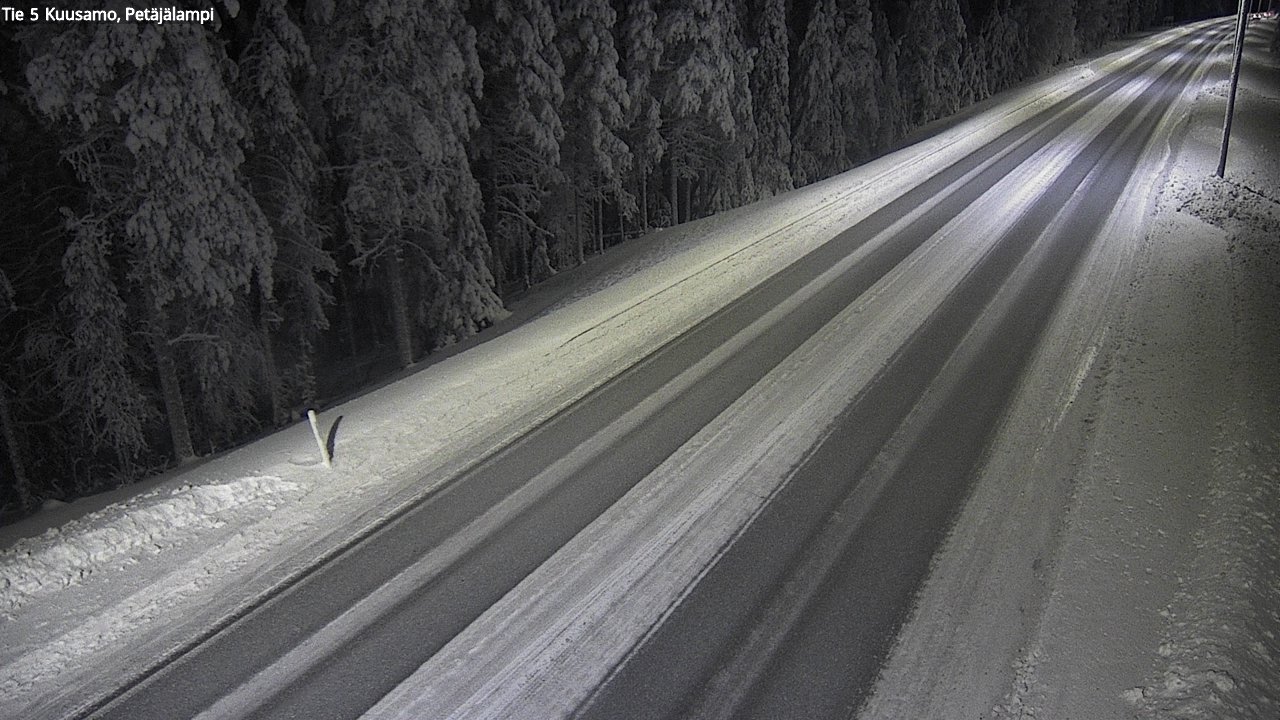 Weather Camera Image Road 5 Kuusamo, Petäjälampi, Kuusamo, Pohjois-Pohjanmaa