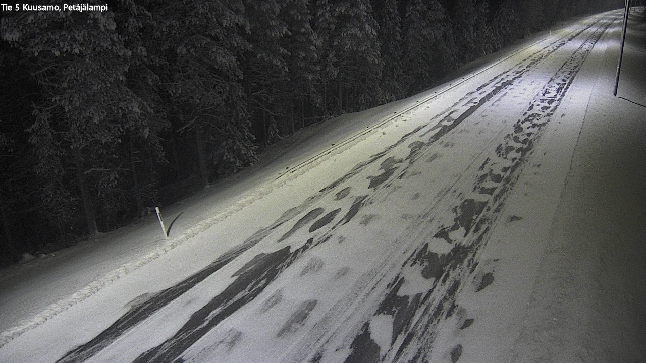 Kelikamerat Kuva Tie 5 Kuusamo, Petäjälampi, Kuusamo, Pohjois-Pohjanmaa