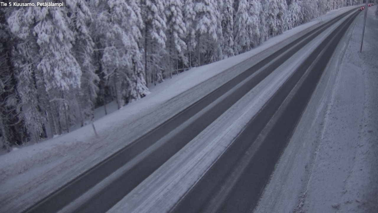 Weather Camera Image Road 5 Kuusamo, Petäjälampi, Kuusamo, Pohjois-Pohjanmaa