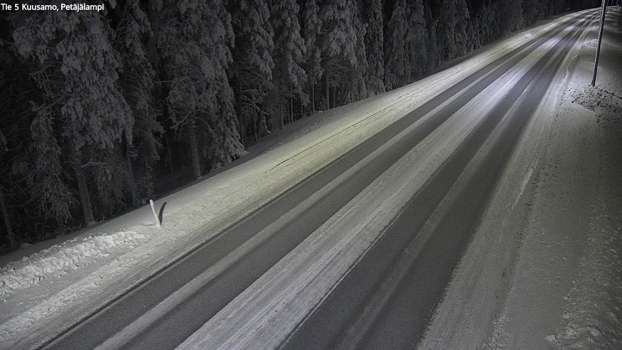 Weather Camera Image Road 5 Kuusamo, Petäjälampi, Kuusamo, Pohjois-Pohjanmaa