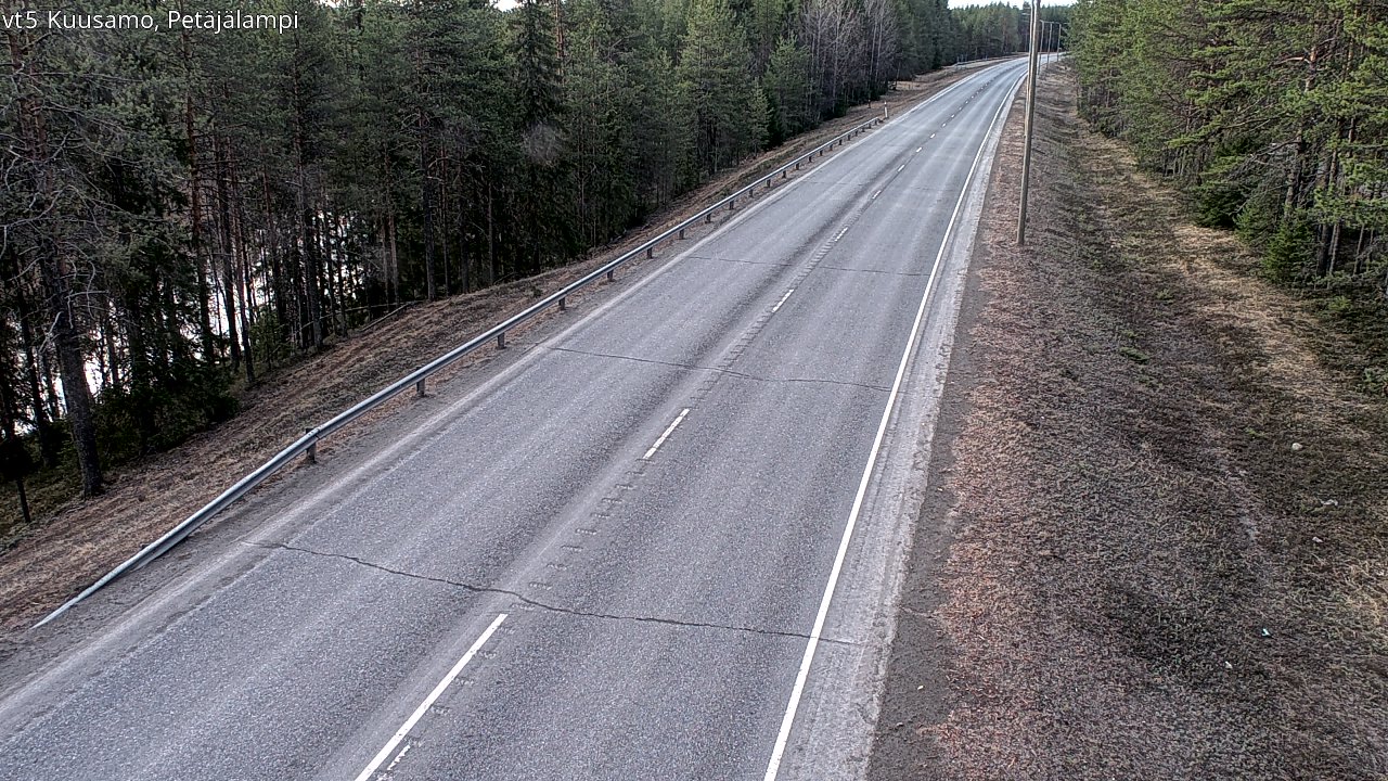 Weather Camera Image Väg 5 Kuusamo, Petäjälampi, Kuusamo, Pohjois-Pohjanmaa