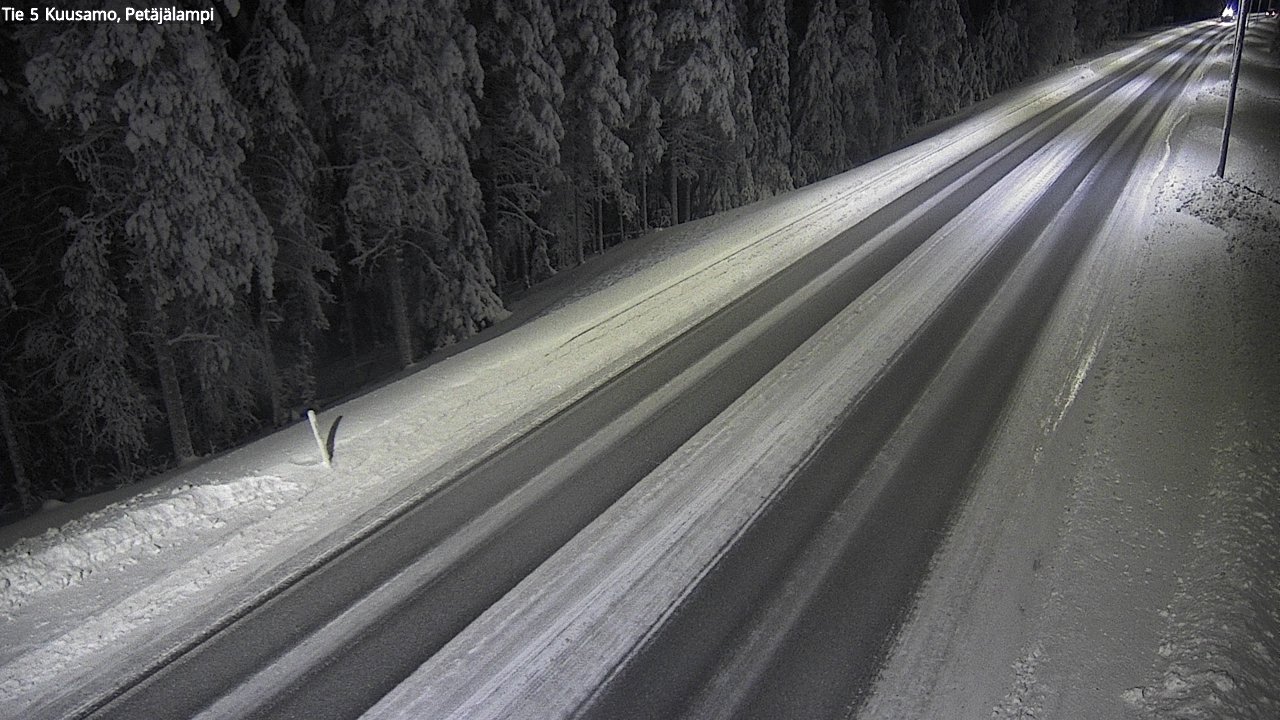 Kelikamerat Kuva Tie 5 Kuusamo, Petäjälampi, Kuusamo, Pohjois-Pohjanmaa