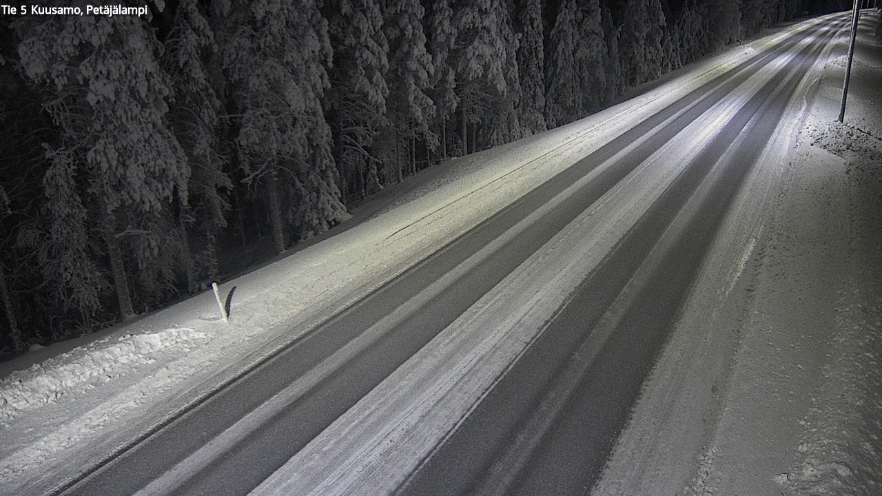 Weather Camera Image Road 5 Kuusamo, Petäjälampi, Kuusamo, Pohjois-Pohjanmaa