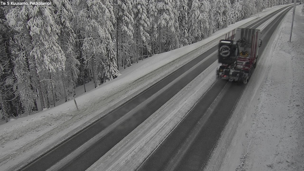 Kelikamerat Kuva Tie 5 Kuusamo, Petäjälampi, Kuusamo, Pohjois-Pohjanmaa