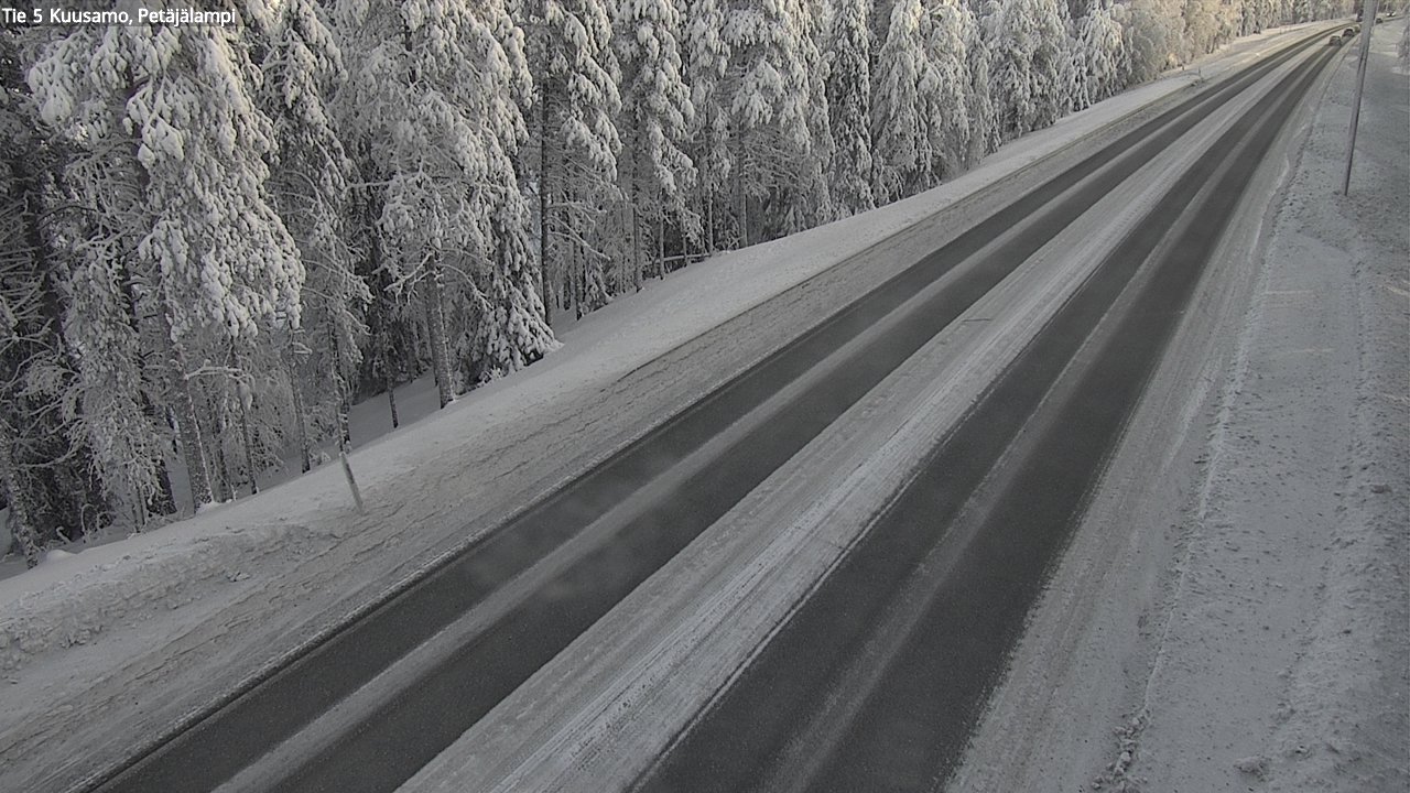 Weather Camera Image Road 5 Kuusamo, Petäjälampi, Kuusamo, Pohjois-Pohjanmaa