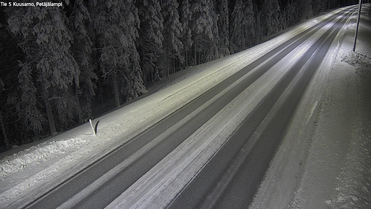 Weather Camera Image Road 5 Kuusamo, Petäjälampi, Kuusamo, Pohjois-Pohjanmaa