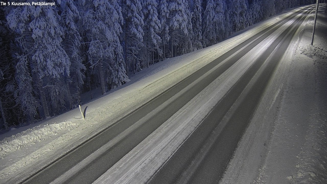 Weather Camera Image Road 5 Kuusamo, Petäjälampi, Kuusamo, Pohjois-Pohjanmaa