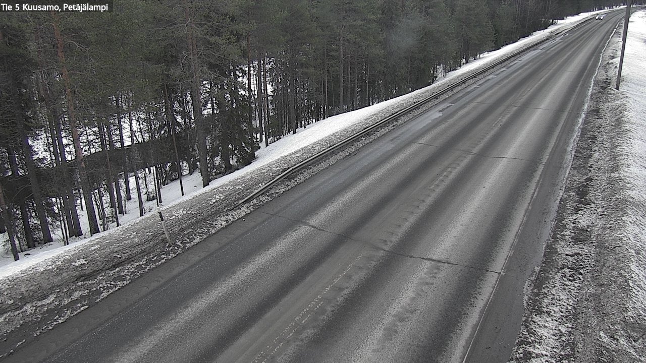 Weather Camera Image Väg 5 Kuusamo, Petäjälampi, Kuusamo, Pohjois-Pohjanmaa