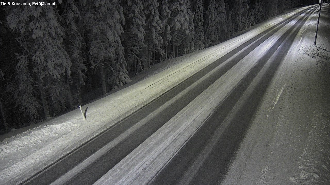 Kelikamerat Kuva Tie 5 Kuusamo, Petäjälampi, Kuusamo, Pohjois-Pohjanmaa